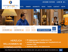 Tablet Screenshot of conrad-hotel.de